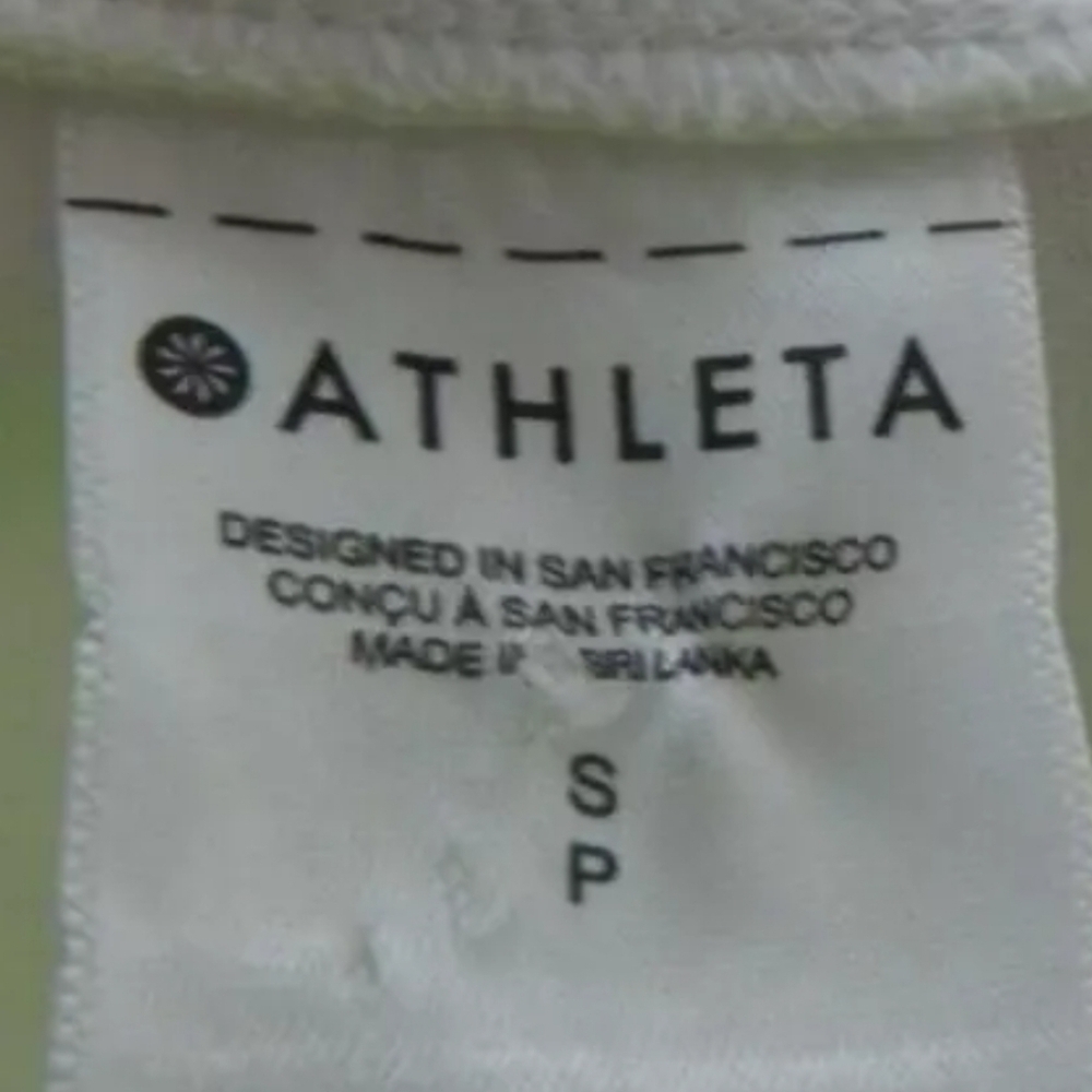 Athleta Explore Split Back Tee White - image 4